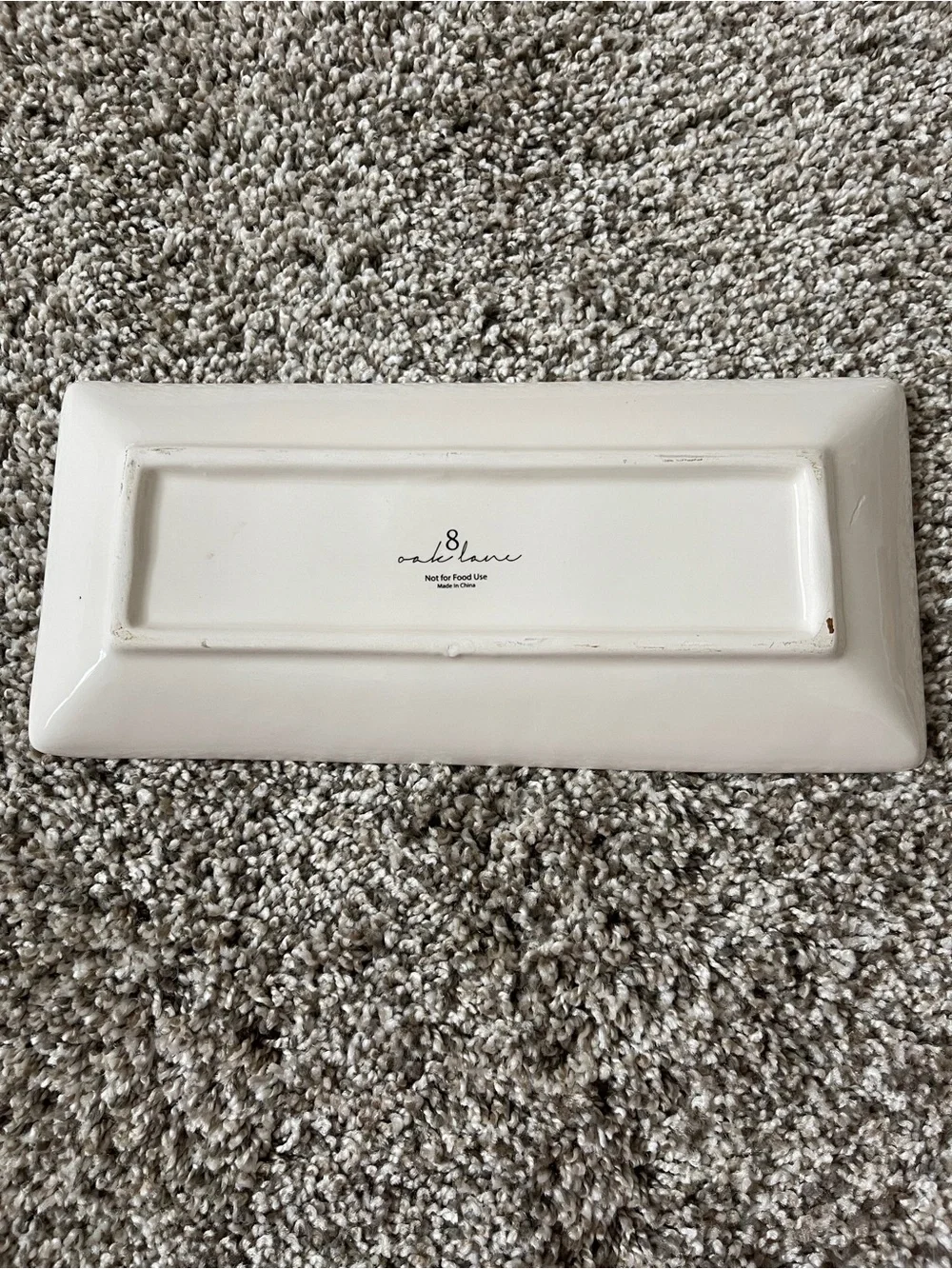 Orange & Gold Decorative Ceramic Tray 8 Oak Lane